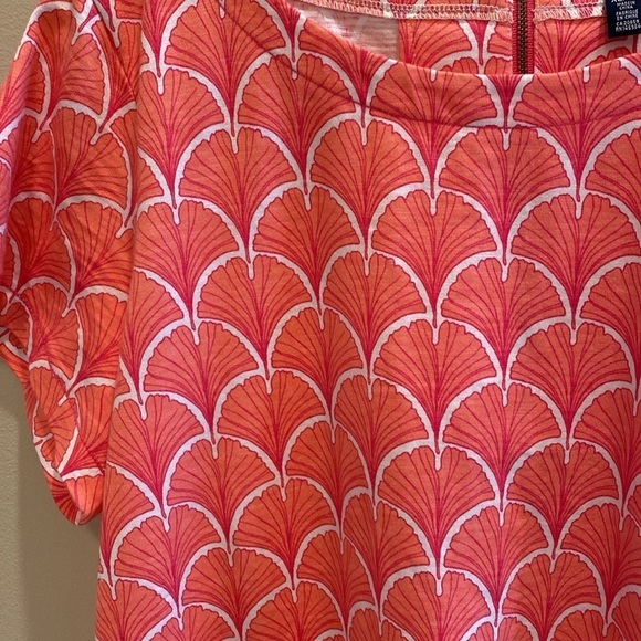 Hatley Nellie Dress Cotton Pink Purple Seashell Print XL - Picture 4 of 9